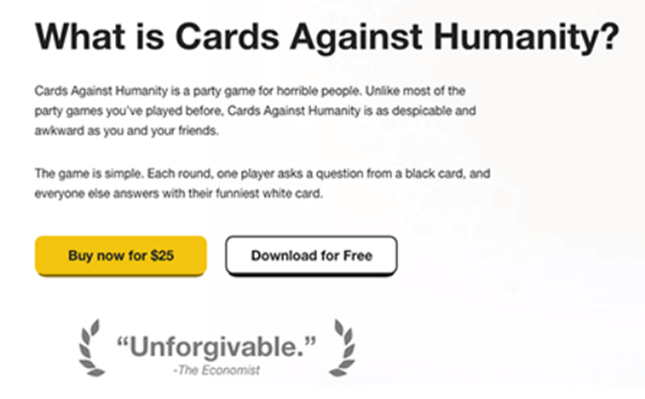 cards against humanity branding success